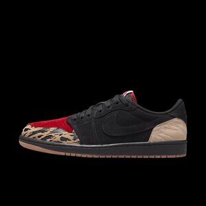 Air Jordan 1 Sz 12.5 Black/Tan/Red Rare Retro Nike Solefly - DN3400 001 Exc Cond